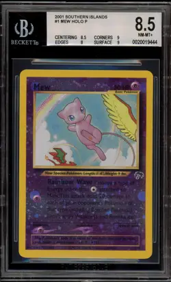 Pokemon Mew Southern Islands Holo Promo #1 BGS 8.5 - Image 1