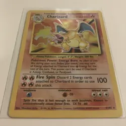 Pokemon TCG Charizard 4/102 Base Set Holo Rare 1999 English 120 HP WotC - Image 3