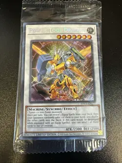 Power Tool Dragon Secret Rare HAC1-EN177 SEALED NM 1st Edition Yu-Gi-Oh! - Image 1