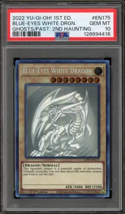 Yu-Gi-Oh! Blue-Eyes White Dragon Ghost/Past 2 1st Edition GFP2-EN175 PSA 10 - Image 1