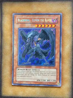 Yugioh Blackwing - Elphin the Raven CT06-ENS01 Secret Rare Limited Edition NM - Image 1