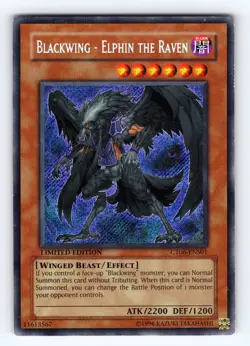Yugioh Blackwing CT06-ENS01 Limited Edition Secret Rare - VLP-NM 💎 - Image 1