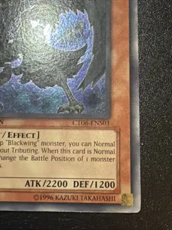 Yugioh Blackwing - Elphin the Raven CT06-ENS01 Limited Ed Secret Rare LP - Image 4