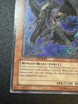 Yugioh Blackwing - Elphin the Raven CT06-ENS01 Limited Ed Secret Rare LP - Image 5
