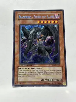 YuGiOh! Blackwing - Elphin the Raven - CT06-ENS01 - Limited Ed - Secret Rare - Image 1