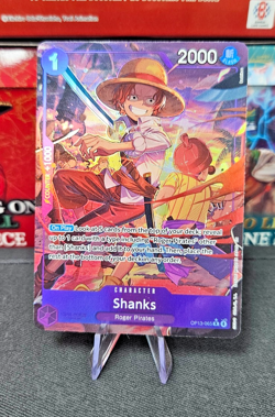 Shanks OP13-065 One Piece Card Game Alt Art NM English - Image 1