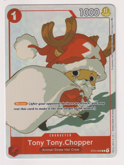 TONY TONY. CHOPPER SANTA ONE PIECE ST01-006 2023 GIFT COLLECTION HOLO ENGLISH - Image 1