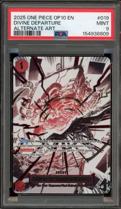 One Piece CCG Divine Departure Alternate Art OP10-019 PSA 9 Mint - Image 1