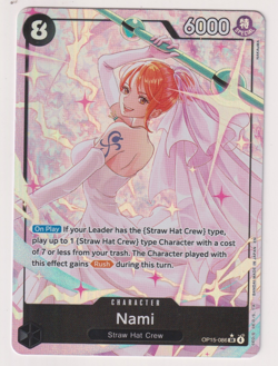 NAMI OP15-086 SR ALT ART ADVENTURE KAMI’S ISLAND ONE PIECE TCG CARD ENGLISH OP15 - Image 1