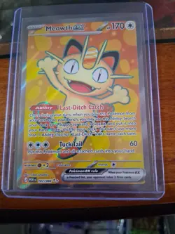 Meowth ex Special Illustration Rare card (number 107/088) from Perfect Order - Image 1