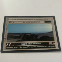 STAR WARS CCG TATOOINE RARE CARD TATOOINE: DESERT LANDING SITE - Image 1