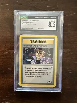 2000 Pokemon Impostor Oak’s Revenge Team Rocket #76/82 CGC 8.5 - Image 1