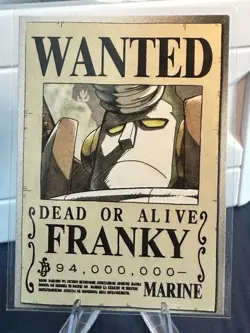 Panini One Piece Epic Journey Trading Card #133 Franky Wanted Poster - Image 1