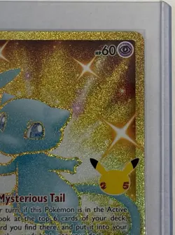 MEW 2021 POKEMON TCG CELEBRATIONS FULL ART GOLD CARD #025/025! - Image 4