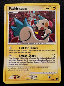 Pachirisu 5/106 D&P Great Encounters Pokemon Card Holo Foil Rare LP - Image 1