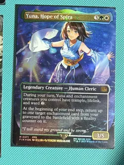 Mtg FIN Final Fantasy — Yuna, Hope of Spira — Track Foil—NM - Image 1