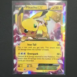 Pokemon TCG Pikachu EX XY84 XY Promo Holo Basic 130 HP EN Hitoshi Ariga - Image 1