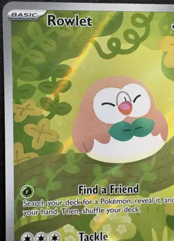 2026 Pokemon - Rowlet 90/88 - ILLUSTRATION RARE FULL ART HOLO - Perfect Order - Image 5