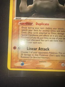 Pokemon Ditto (Geodude) Card 60 HP 62/113 Delta Species LP- - Image 5