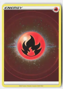 Fire Energy 153/159 Ultra Rare Crown Zenith Pokemon Holo Lightly Played - Image 1