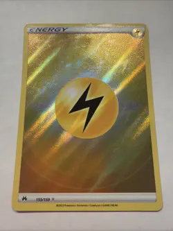 2023 Pokemon Sword & Shield - Crown Zenith Holo Lightning Energy #155/159 NM - Image 1