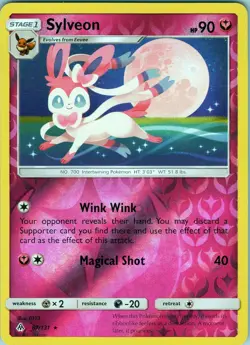 Sylveon 87/131 Rare - Pokemon TCG SM: Forbidden Light - Reverse Holo (LP) - Image 1