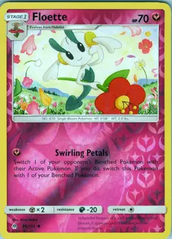 Floette 85/131 Uncommon - Pokemon TCG SM: Forbidden Light - Reverse Holo (LP) - Image 1