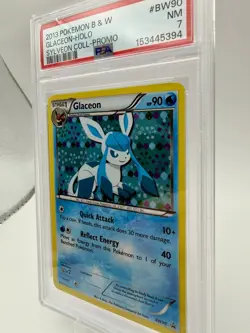 Pokemon Glaceon Sylveon Collection Promo Holo Stage 1 90HP BW90 PSA 7 2013 - Image 2