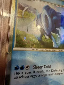 Pokemon HG&SS Suicune HGSS21 Black Star Prime Holo Promo PSA 7 (Swirl) - Image 3