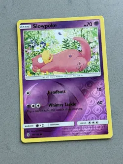 Slowpoke 48/145 Reverse Holo Common 2017 Pokemon SM Guardians Rising ~ LP - NM - Image 3