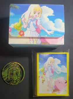 Pokemon • Lillie Premium Tournament Collection • Deck Box Sleeves Coin 💕 - Image 1