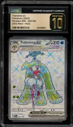 Pokemon Tsareena ex Paradox Rift Ultra Rare #220 CGC 10 Pristine - Image 1
