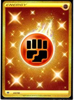 Pokemon TCG Fighting Energy Chilling Reign 233/198 Holo Secret Rare Near Mint - Image 1