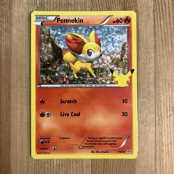 Fennekin - 14/25 - Holo - McDonald's 25th Anniversary Promo NM, English Pokemon - Image 1