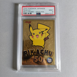 2000 Pokemon PSA 9 Pikachu Meiji Promo Gold and Silver Foil Japanese - Image 3