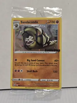 Pokemon TCG Sandaconda Cosmos Holo | GameStop Stamped Promo | 082/163 | Sealed - Image 1