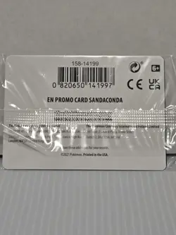 Pokemon TCG Sandaconda Cosmos Holo | GameStop Stamped Promo | 082/163 | Sealed - Image 2