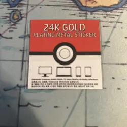 Magikarp 24k Gold Plated Pokemon Sticker Korean Striking Popping Candy - Image 2