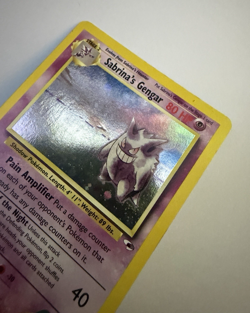 Sabrina's Gengar 14/132 Gym Challenge Holo Rare Eng 2000 WOTC HP - Image 2