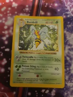 Pokemon TCG Beedrill Base Set Lp - Image 1