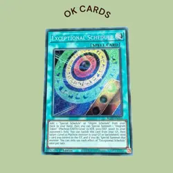 BLZD-EN054 Exceptional Schedule Secret Rare 1st Edition YuGiOh - Image 1