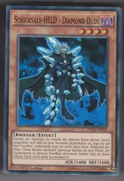 YU-GI-OH Schicksalsheld Diamond Dude Super Rare DESO-DE009 NEU! - Image 1
