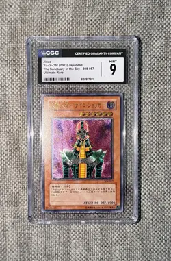 Yugioh Jinzo Ultimate Rare 308-057 CGC 9 - Image 1