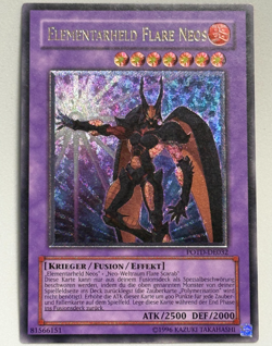 Yu-Gi-Oh! Elementarheld Flare Neos POTD-DE032 Ultimate Rare Deutsch - Image 1