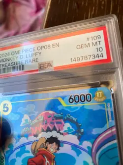 PSA 10 – 2024 ONE PIECE OP08-TWO LEGENDS 109 MONKEY D. LUFFY TREASURE RARE (EN) - Image 5