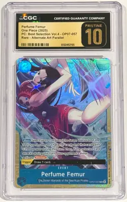 2025 One Piece Boa Hancock OP07-057 Perfume Femur CGC 10 Pristine English - Image 1