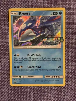 Pokemon TCG Kyogre Celestial Storm Pre Release Holo Card 46/168 Rare LP - Image 1