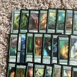 Magic the Gathering 50 Green Rare Card Lot - Image 2