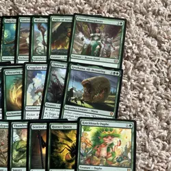Magic the Gathering 50 Green Rare Card Lot - Image 3