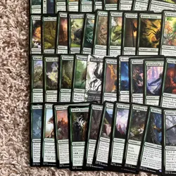 Magic the Gathering 50 Green Rare Card Lot - Image 4